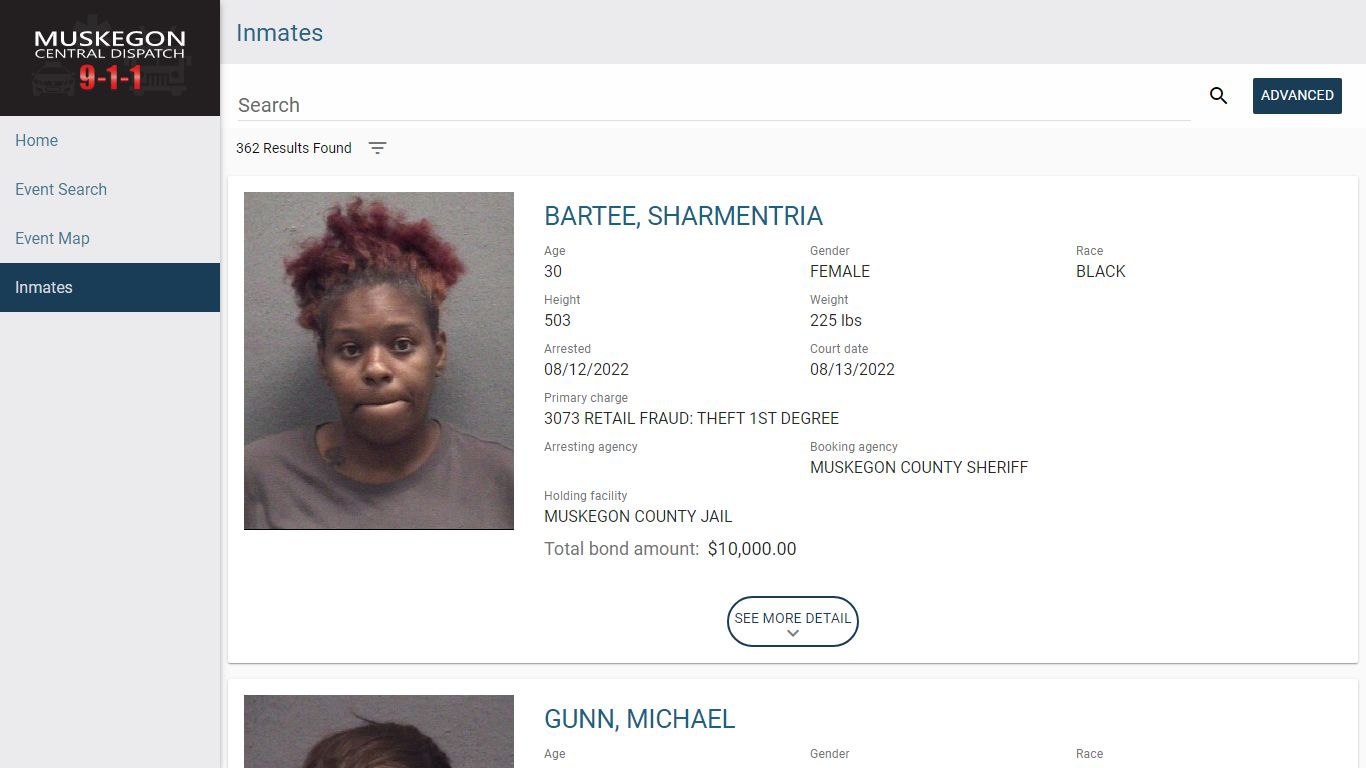 Muskegon County Jail Inmate Search