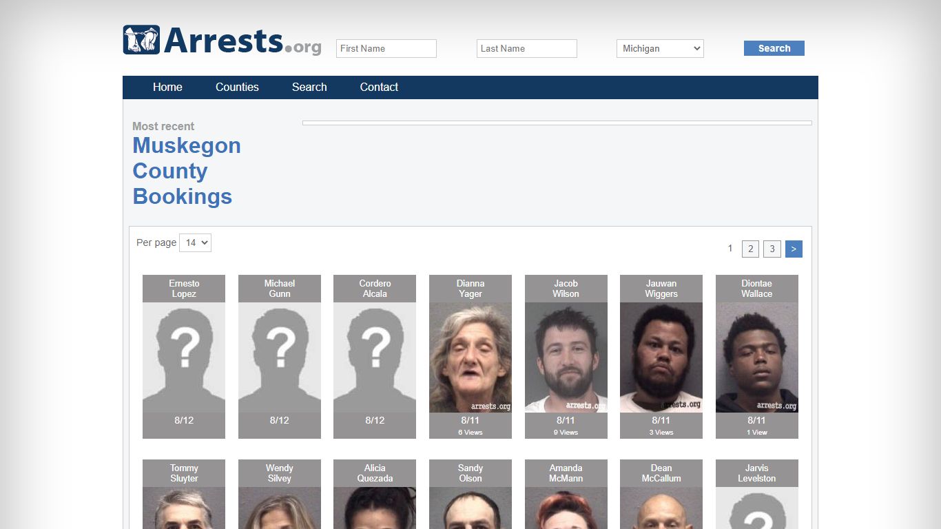 Muskegon County Arrests and Inmate Search